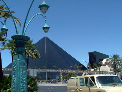 Luxor Pyramid and Sphinx