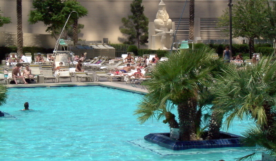 Poolside at the Luxor
