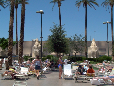 Poolside at the Luxor