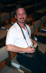 Don Ross in June 2000. Photo taken by George Bailey during an AIDS Quilt Dedication at the St. Francis Chapel at the Historic San Diego Mission