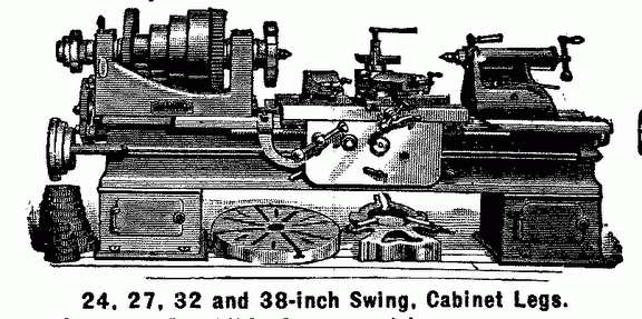 1887 advertisement for a Lodge and Davis lathe