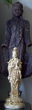 Qwan Yin in the arms of the Eternal Buddha