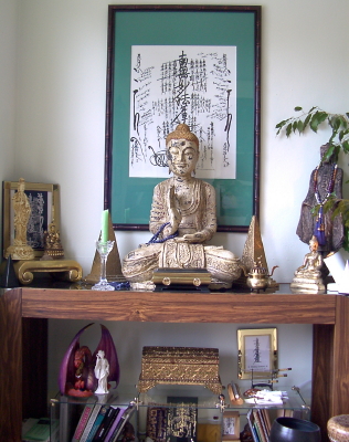 Don's Shrine to the the Eternal Buddha in Oct 2001
